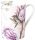 Porcelán bögre, rózsaszín, virág mintás  Ø 8 x ma 10,5 cm- Layana rose