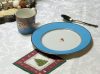 Teáscsésze, porcelan, bögre, kék csíkos madár mintás 250ml-Pip Studio-Szerelmes madarak