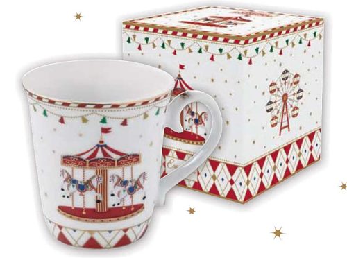 Karácsonyi porcelánbögre 275ml, dobozban-Christmas Wonderland