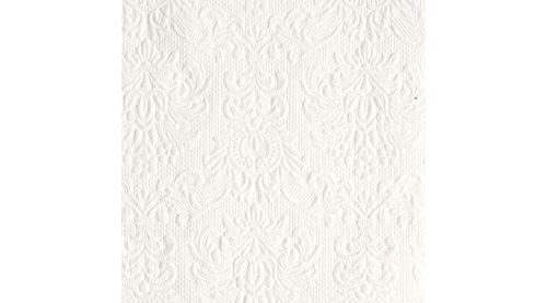 Dombornyomott papírszalvéta 25x25cm,15db-os-Elegance fehér