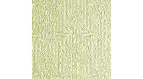 Dombornyomott papírszalvéta 25x25cm,15db-os-Elegance világos zöld