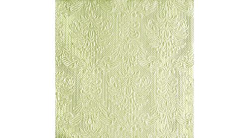 Dombornyomott papírszalvéta 33x33cm,15db-os-Elegance gyöngyzöld