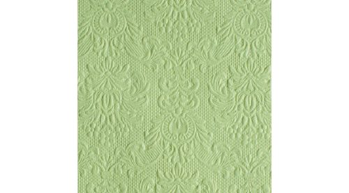 Dombornyomott papírszalvéta  halványzöld 33x33cm,15db-os- Elegance
