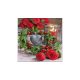Dekor szalvéta 33x33cm, 20db-os, piros rózsás, szives - Szalvéták és papír terítékkiegészítők-Roses And Ivy papír