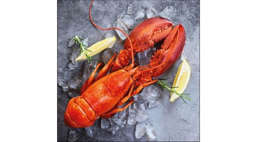 Papírszalvéta 33x33cm, 20db-os, friss homár-Fresh Lobster 