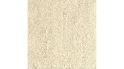 Dombornyomott papírszalvéta 40x40cm,15db-os-Elegance cream 