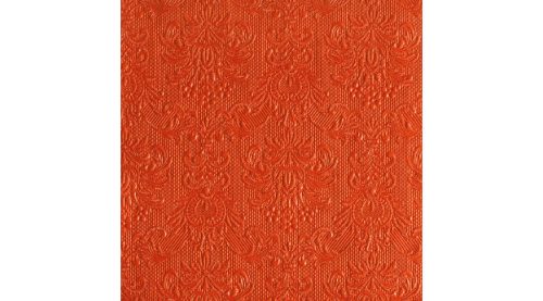 Dombornyomott papírszalvéta 40x40cm,15db-os-Elegance orange 