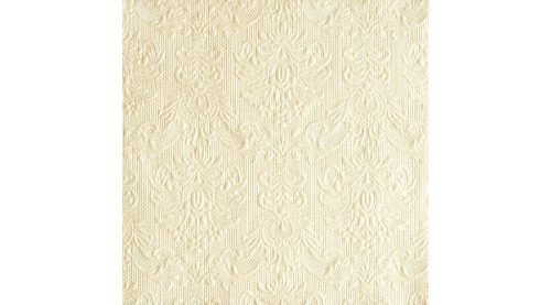 Dombornyomott papírszalvéta 40x40cm,15db-os-Elegance pearl cream 