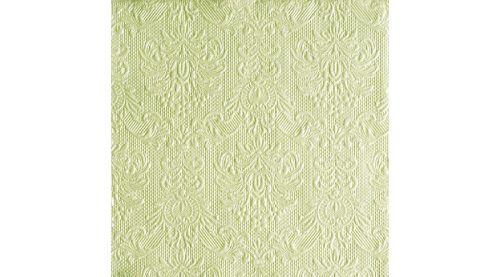 Dombornyomott papírszalvéta 40x40cm,15db-os-Elegance Green pearl 