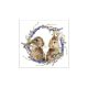 Húsvéti dekorszalvéta 33x33cm, 20db-os-Rabbit Wreath 
