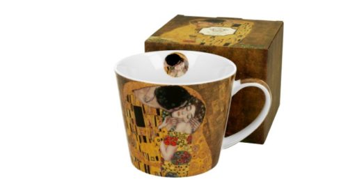 Porcelánbögre 610ml, dobozban, Klimt-The Kiss 