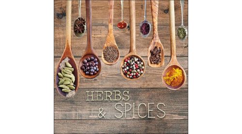Dekorszalvéta gyógynövény és fűszer 33x33cm, 20db-os  - Szalvéták és papír terítékkiegészítők- Herbs & Spices