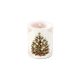 Karácsonyi dekorgyertya 12x10cm-X-mas Tree Cream