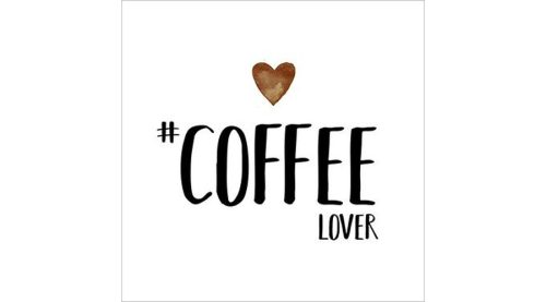 Papírszalvéta 33x33cm,20db-os, szeretem a kávét - Coffee Lover 