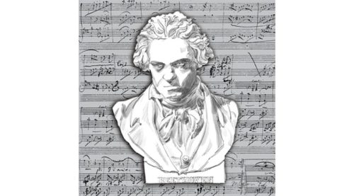 Beethoven papírszalvéta 33x33cm, 20db-os